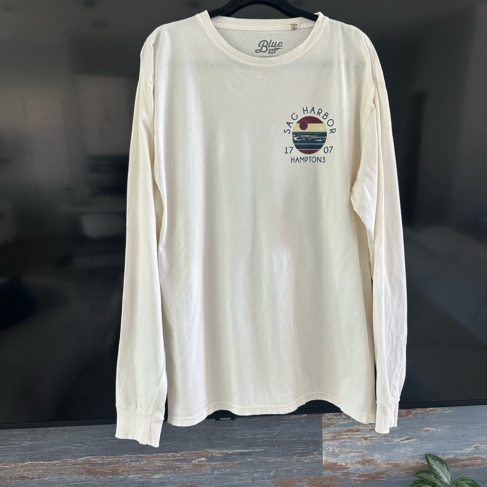 Blue 84 Men's White Long Sleeve Tee